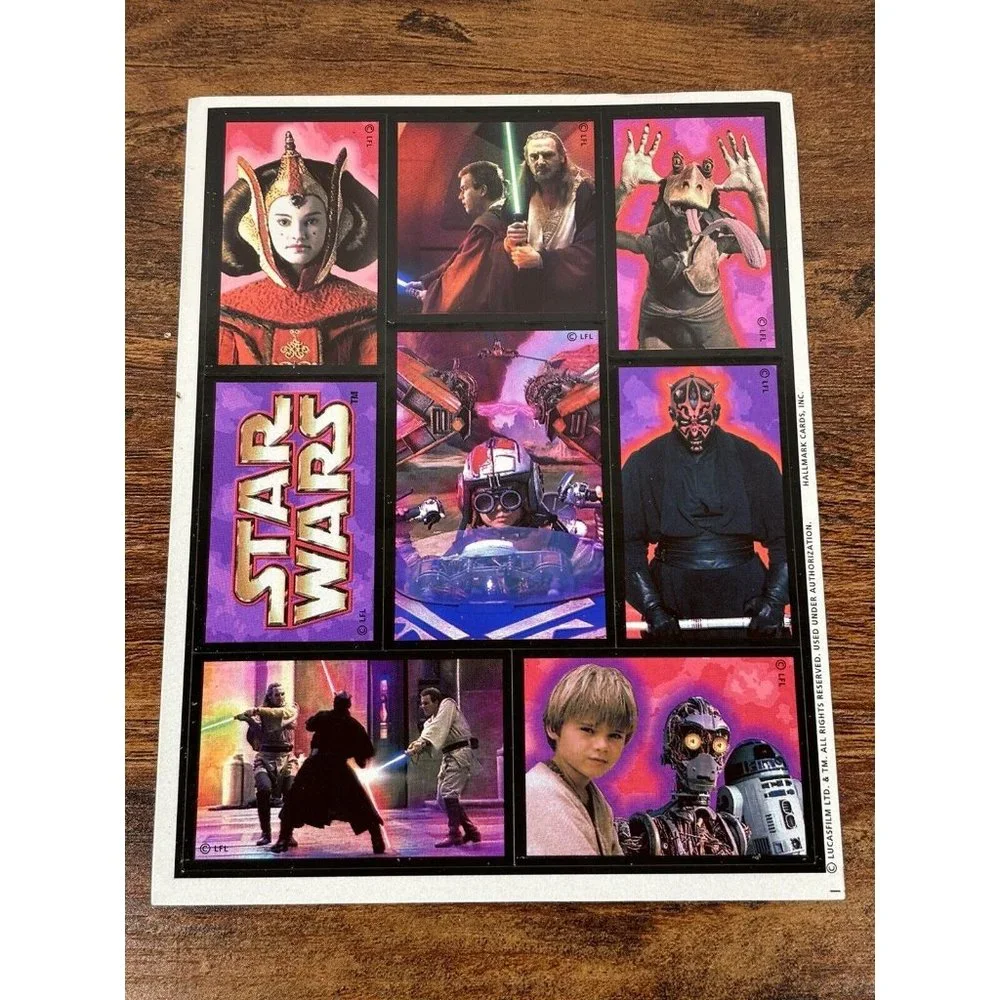 Vintage Hallmark Stickers (Lot 2) Sheets Star Wars‎